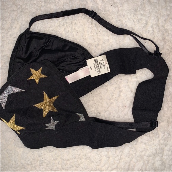 🔥SALE🔥VS PINK Embroidered Triangle Bralette S - Picture 6 of 7